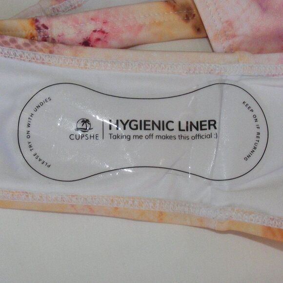 new CUPSHE Bikini Bottom, M, Color Snakeskin print, High waist, Cheeky - Picture 7 of 13